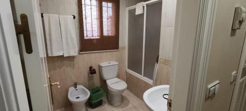 Koupelna v ubytování Hotel El Doncel
