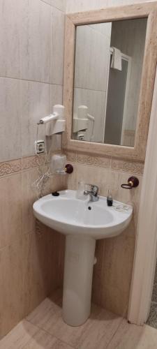 Koupelna v ubytování Hotel El Doncel