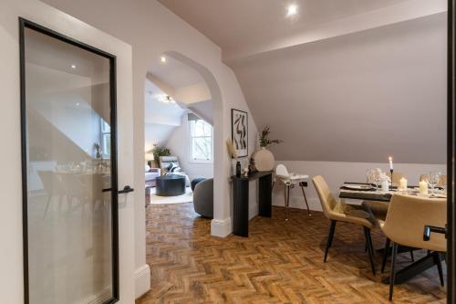 Ruang duduk di Longshaw Loft