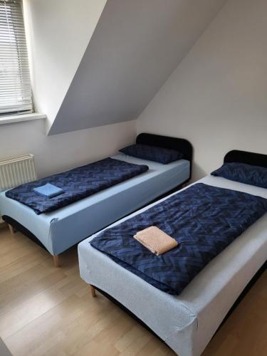 Postel nebo postele na pokoji v ubytování Ferienwohnung 123
