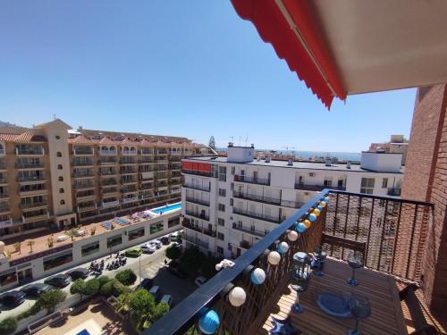 a view from the balcony of a hotel at Apartamento Fuengirola Costa in Fuengirola