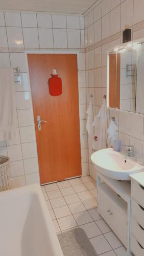 Ένα μπάνιο στο Gästewohnung am Galgenberg