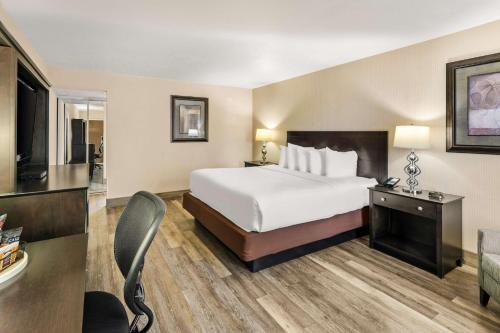 a hotel room with a bed and a desk at Best Western Coral Hills in St. George