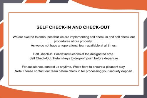 チャングーにあるFourleafのセルフチェックインとチェックアウトのテキストページのスクリーンショット