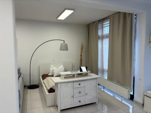 Kúpeľňa v ubytovaní Stadtsuite mit Sauna in Wiener Neustadt 135 m2