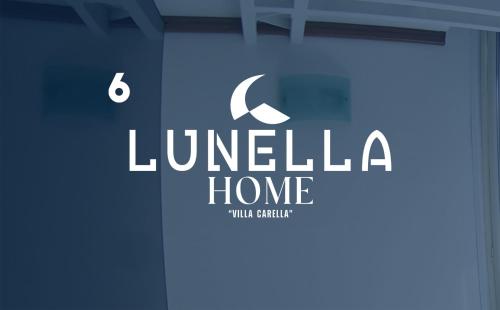 Un cartello sulla porta che dice "Casa Lunille" di LUNELLA HOME FULL APARTMENT with UNIQUE SEAVIEW, WASHING MACHINE, FULL KITCHEN, PARKING with VIDEO SURVEILLANCE, and SHUTTLE TAXI from to CENTRAL STATION, AMALFI FERRIES, SALERNO AIRPORT, NAPLES AIRPORT a Salerno