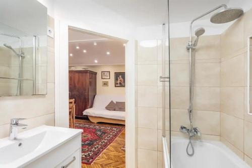 Koupelna v ubytování Vamhaz Boulevard Apartment - Parking