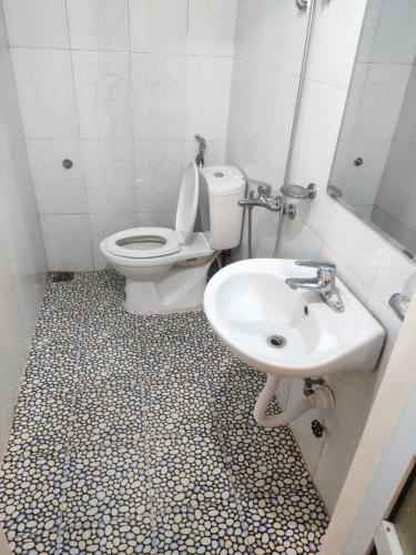 Koupelna v ubytování Núi Homestay Sa Pa