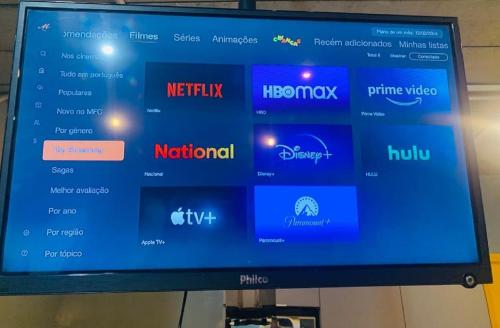 a television screen with the different brands on it at BRÁS, TEMPLO, Expo Center Norte, Anhembi, 25 in Sao Paulo