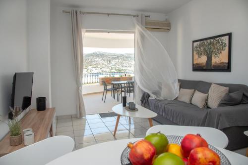 Χώρος καθιστικού στο Anthilia's House