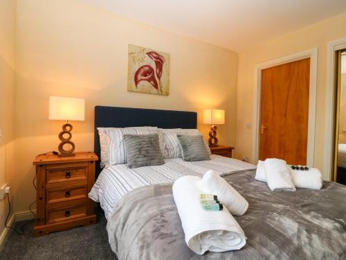 Ένα ή περισσότερα κρεβάτια σε δωμάτιο στο Rehoboth Lodge