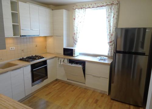 Dapur atau dapur kecil di Smart Apartament Tei