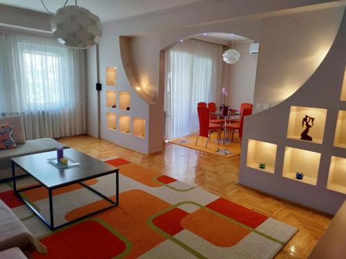 Χώρος καθιστικού στο AmforA Apartment