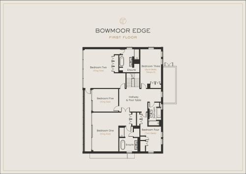 a floor plan of the bonnington edge at 10 Bowmoor Edge By Birch Stays in Gloucestershire