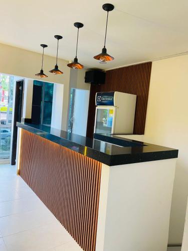 Kuchyň nebo kuchyňský kout v ubytování Hotel San Juan 70 Medellin