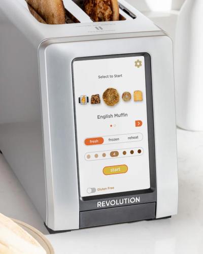 a toaster with a menu of food at Ocean Luxe in Paradise - Les Chambres des Dieux in Rincon