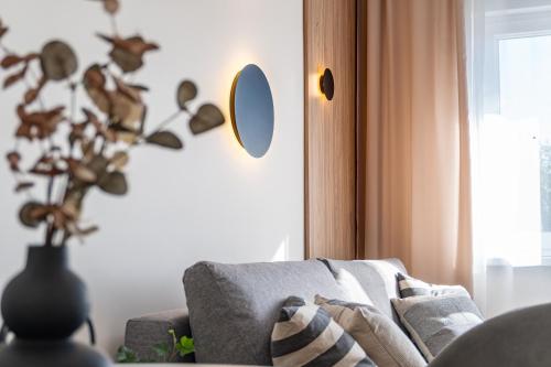 Posezení v ubytování Apartament Radosny, Klimatyzacja, PW INVEST HOME