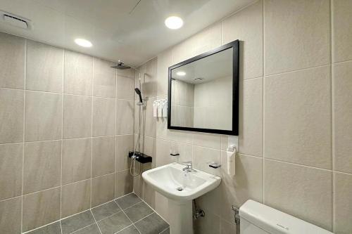 Ένα μπάνιο στο Mungyeong Stay 201 Hotel