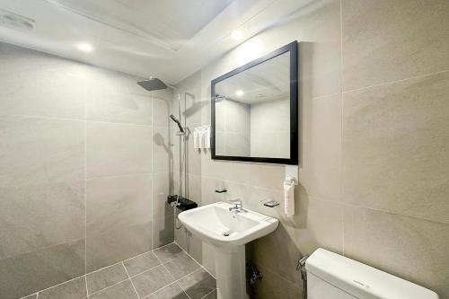 Ένα μπάνιο στο Mungyeong Stay 201 Hotel