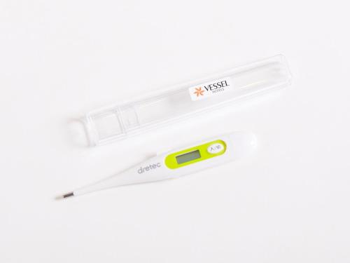 a thermometer on a white background at Vessel Inn Hakata Nakasu in Fukuoka