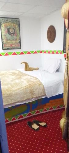 peace garden hostel & campにあるベッド