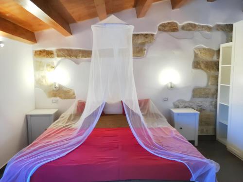 Tempat tidur dalam kamar di One bedroom apartement with wifi at Palermo