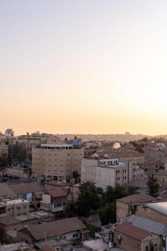 a view of a city with buildings at Luxury 3BDR In The Heart Of Jerusalem in Jerusalem