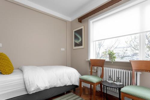 Audur Guesthouseにあるベッド