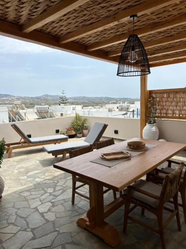 A balcony or terrace at Naxian Icon Luxury Residence