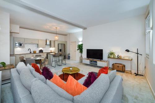 Ruang duduk di Byard Lane - Nottingham Luxury 2BR Apartment