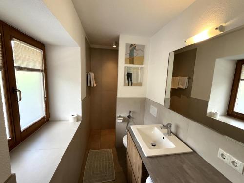 Koupelna v ubytování Appartements Wiesenheim