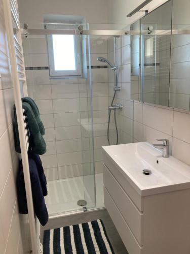 Koupelna v ubytování Ferienwohnung Weissensteiner Steinbach