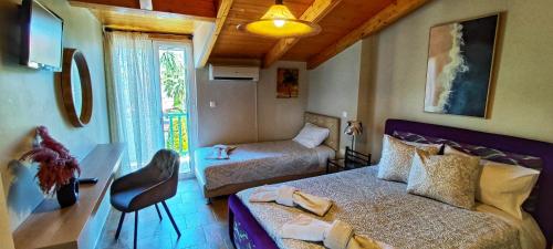 Posteľ alebo postele v izbe v ubytovaní Villa Garden Star