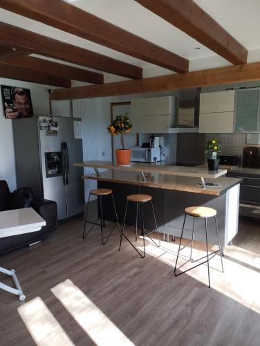 Η κουζίνα ή μικρή κουζίνα στο Housse Chaleureuse et Confortable