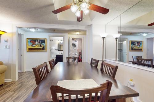 a dining room with a table and chairs at Sugar Top 2816 in Sugar Mountain