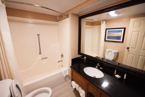 Hamilton Inn Select Beachfront Mackinaw Cityにあるバスルーム