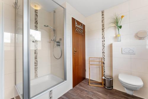 Koupelna v ubytování Carpe Tempus