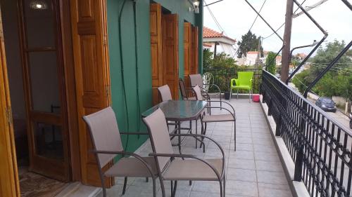 Balkón nebo terasa v ubytování Green House