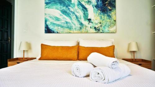 Postel nebo postele na pokoji v ubytování Argostoli City Center Apartments