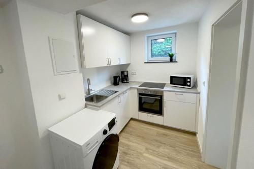 Η κουζίνα ή μικρή κουζίνα στο Nice Apartment in Bruchköbel