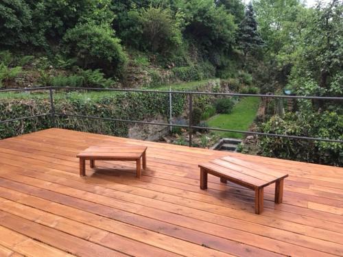 Un balcón o terraza de Chalupa Bechyně Zářečí