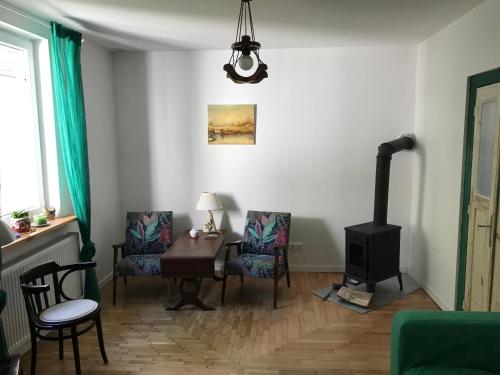 Posezení v ubytování Augustówka - letnisko na Wrzosowiskach