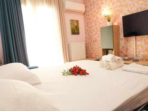Katil atau katil-katil dalam bilik di Green ART House Athens