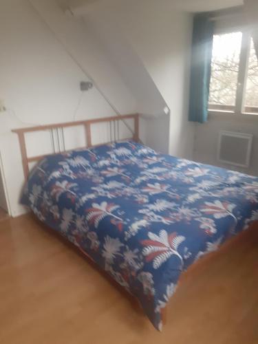 En eller flere senge i et værelse på Maison en pleine montagne et nature