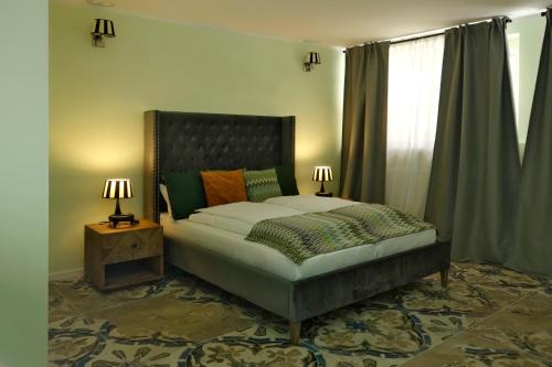 Ένα ή περισσότερα κρεβάτια σε δωμάτιο στο Gästezimmer Klassen(T)raum