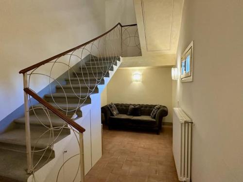 Χώρος καθιστικού στο Appartamento in Villa del XV Secolo
