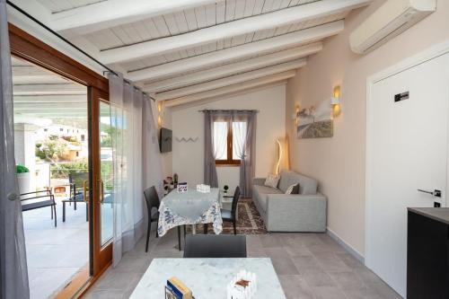 Posezení v ubytování B&B Il Glicine