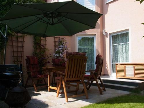 Patio nebo venkovní prostory v ubytování Domizil Neu Venedig