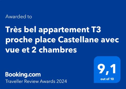 Très bel appartement T3 proche place Castellane avec vue et 2 chambres photo 28
