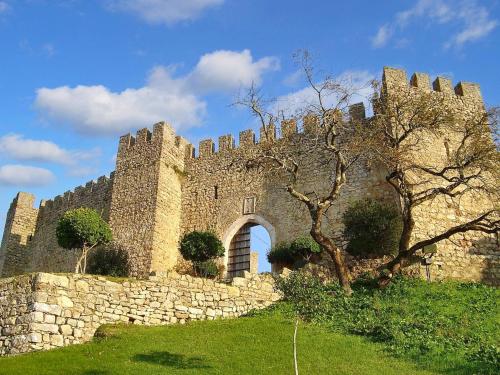 an old stone building with an arch in a field at One bedroom apartement with furnished balcony at Pombal in Pombal